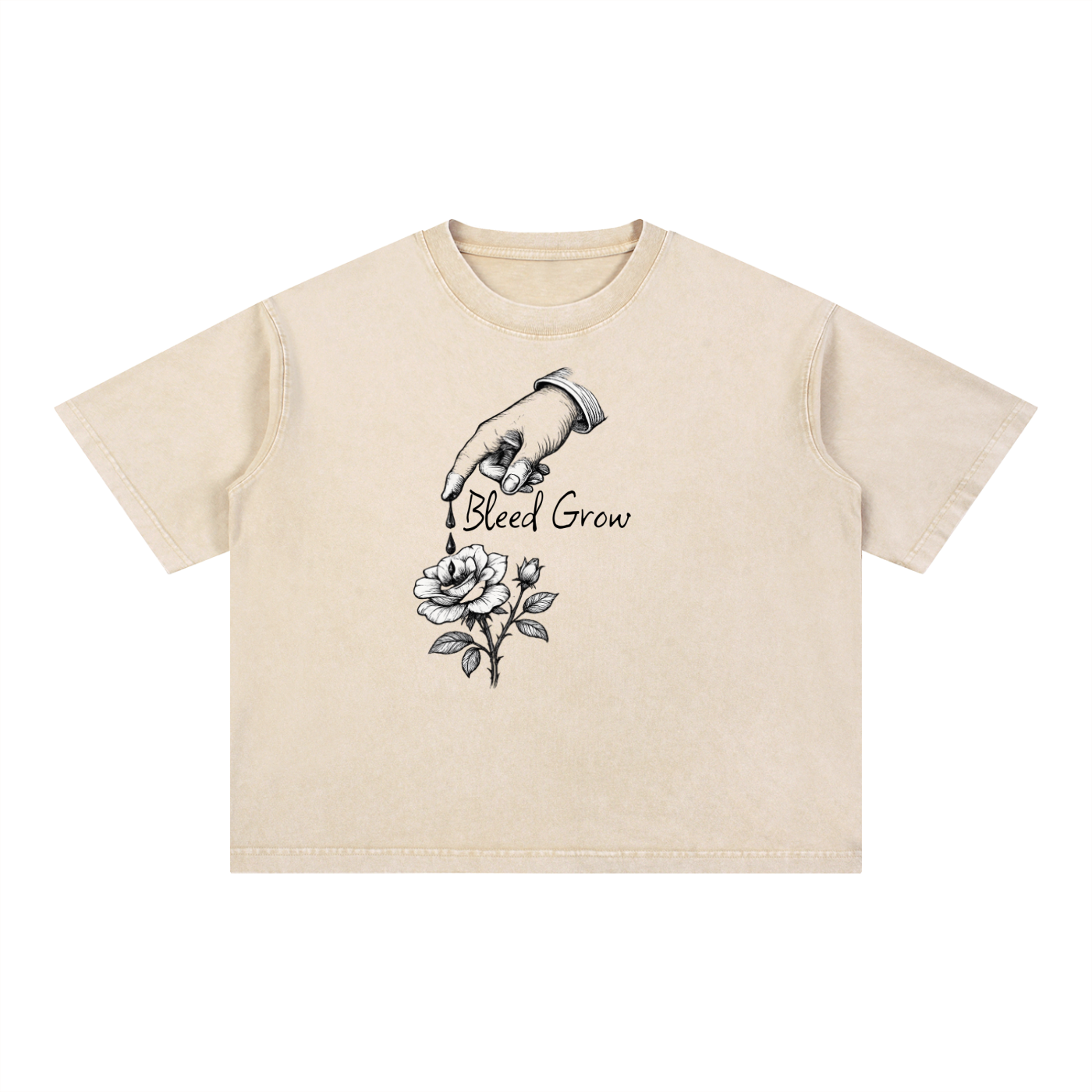 Mineral Wash Boxy Bleed Grow Cotton Growth T-Shirt