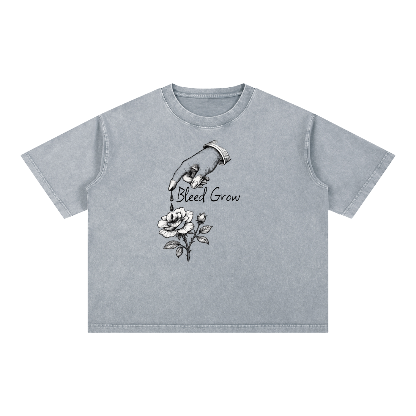 Mineral Wash Boxy Bleed Grow Cotton Growth T-Shirt