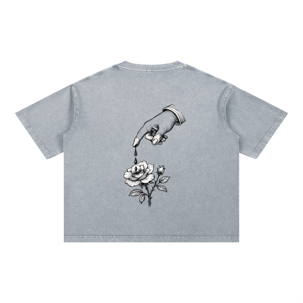 Bleed Grow Mineral Wash Boxy Core Cotton T-Shirt