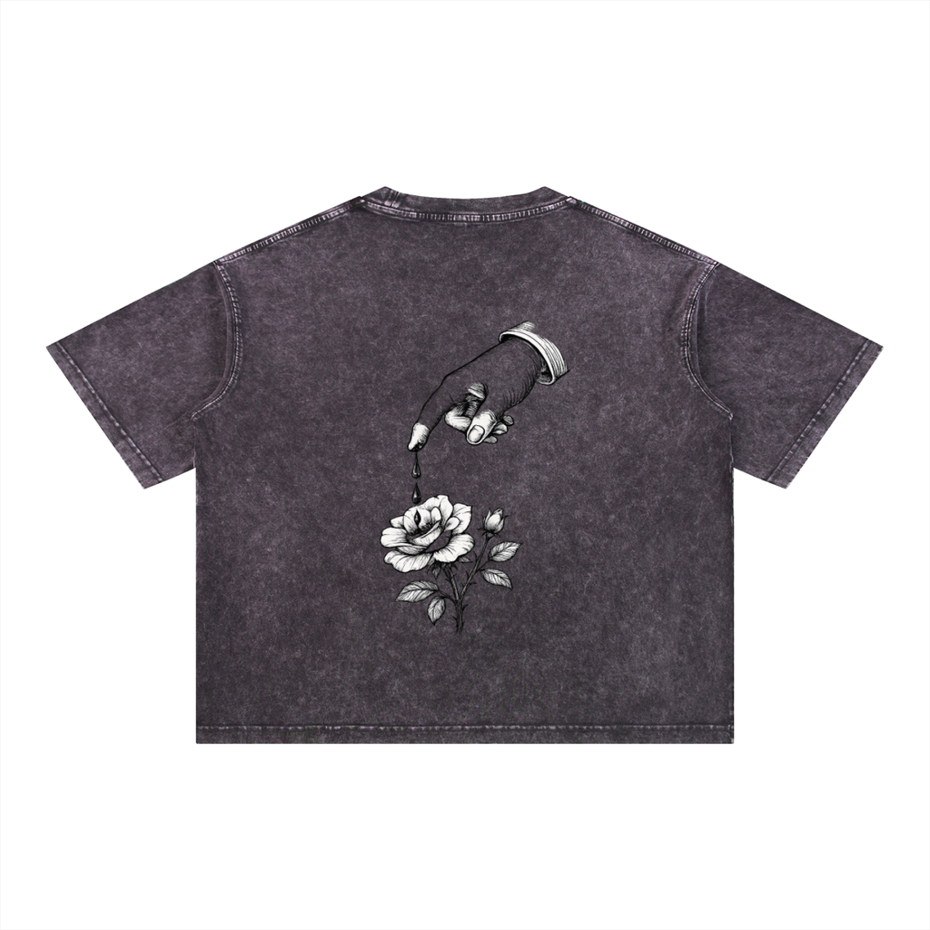 Bleed Grow Mineral Wash Boxy Core Cotton T-Shirt