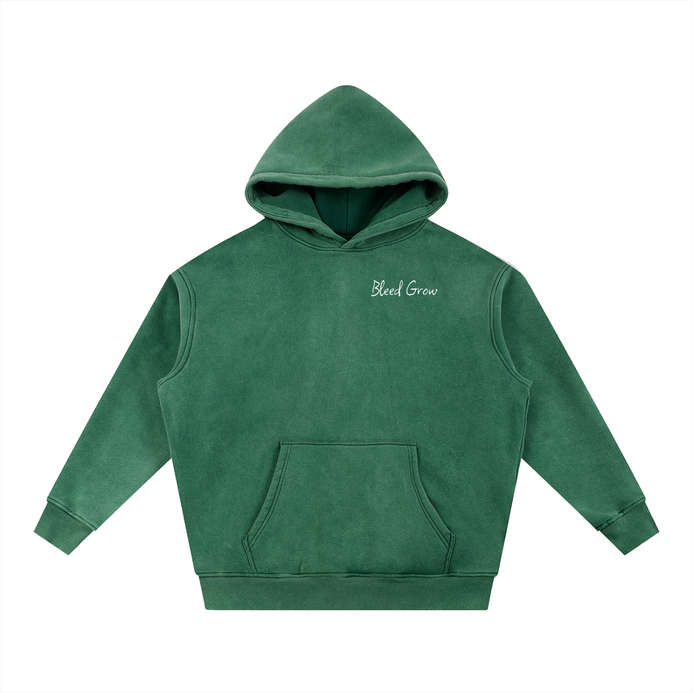 Bleed Grow Snow Wash Fleece Oversize Hoodie