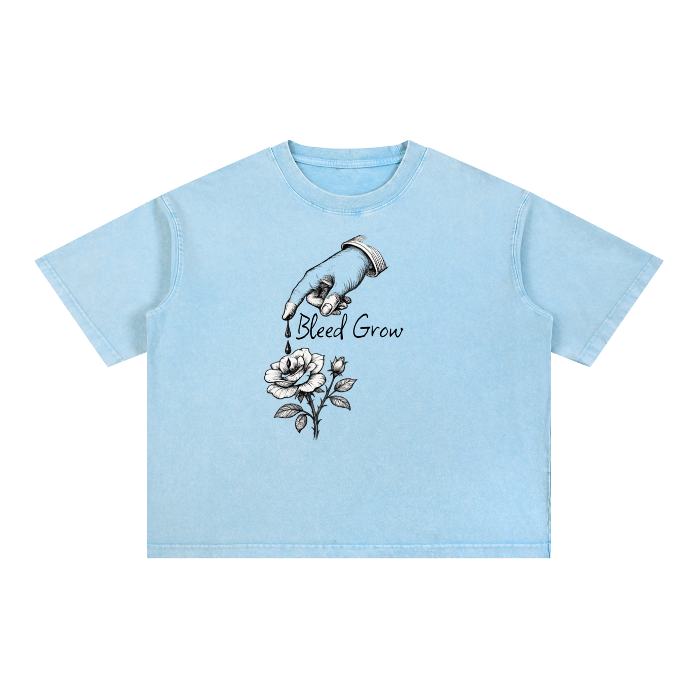 Mineral Wash Boxy Bleed Grow Cotton Growth T-Shirt