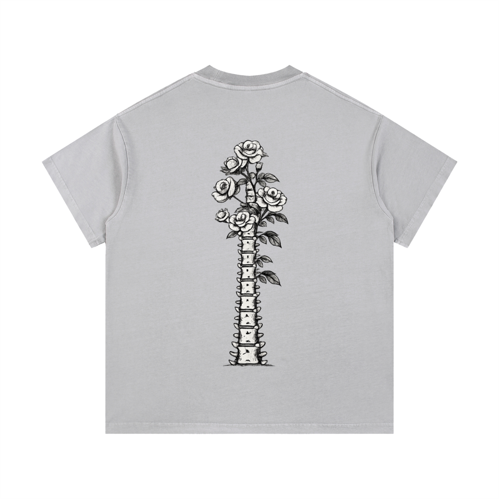 Vintage Wash Cotton Bleed Grow Spine T-Shirt