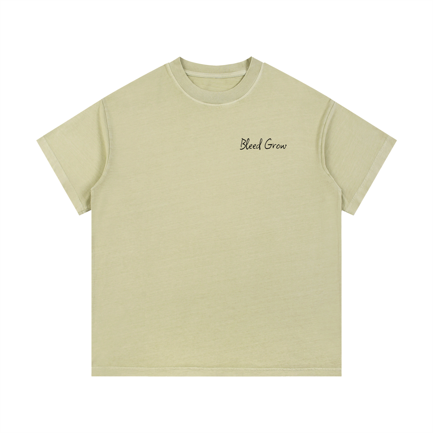 Vintage Wash Cotton Bleed Grow Spine T-Shirt