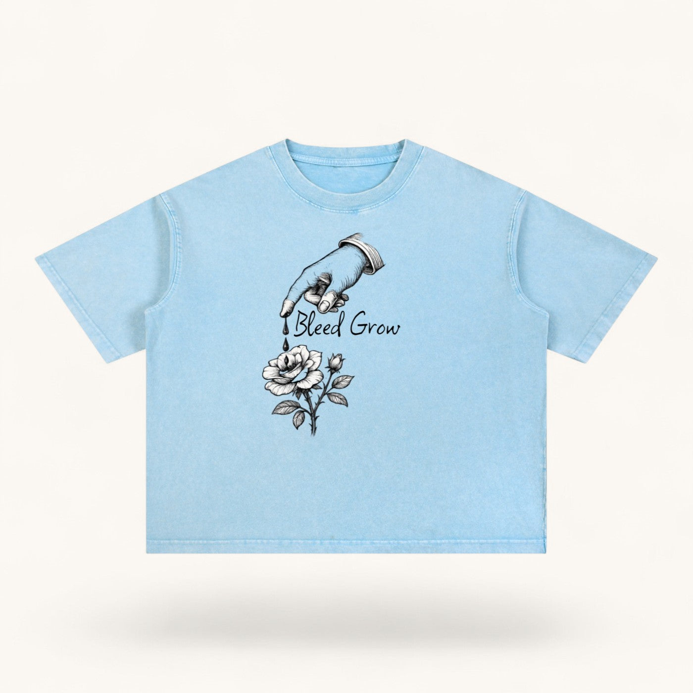 Mineral Wash Boxy Bleed Grow Cotton Growth T-Shirt