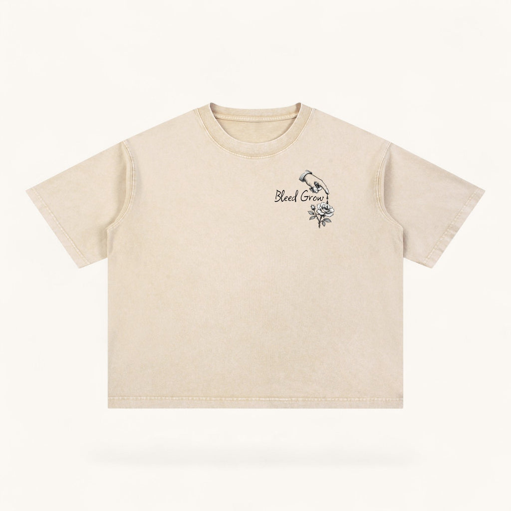Bleed Grow Mineral Wash Boxy Cotton T-Shirt