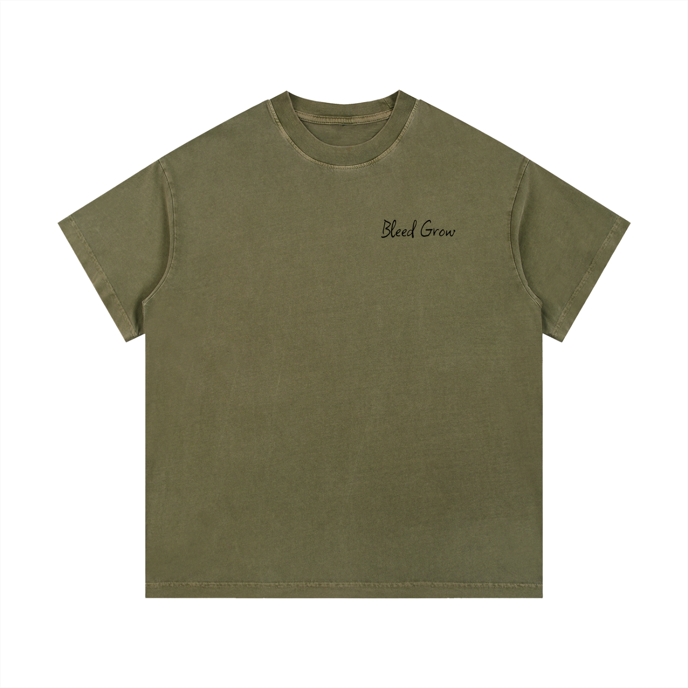 Vintage Wash Cotton Bleed Grow Spine T-Shirt