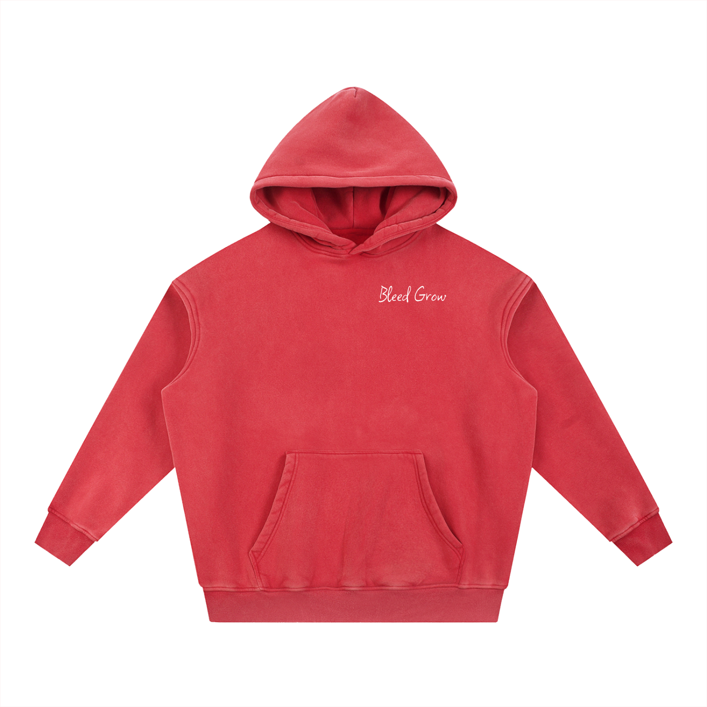 Bleed Grow Snow Wash Fleece Oversize Hoodie