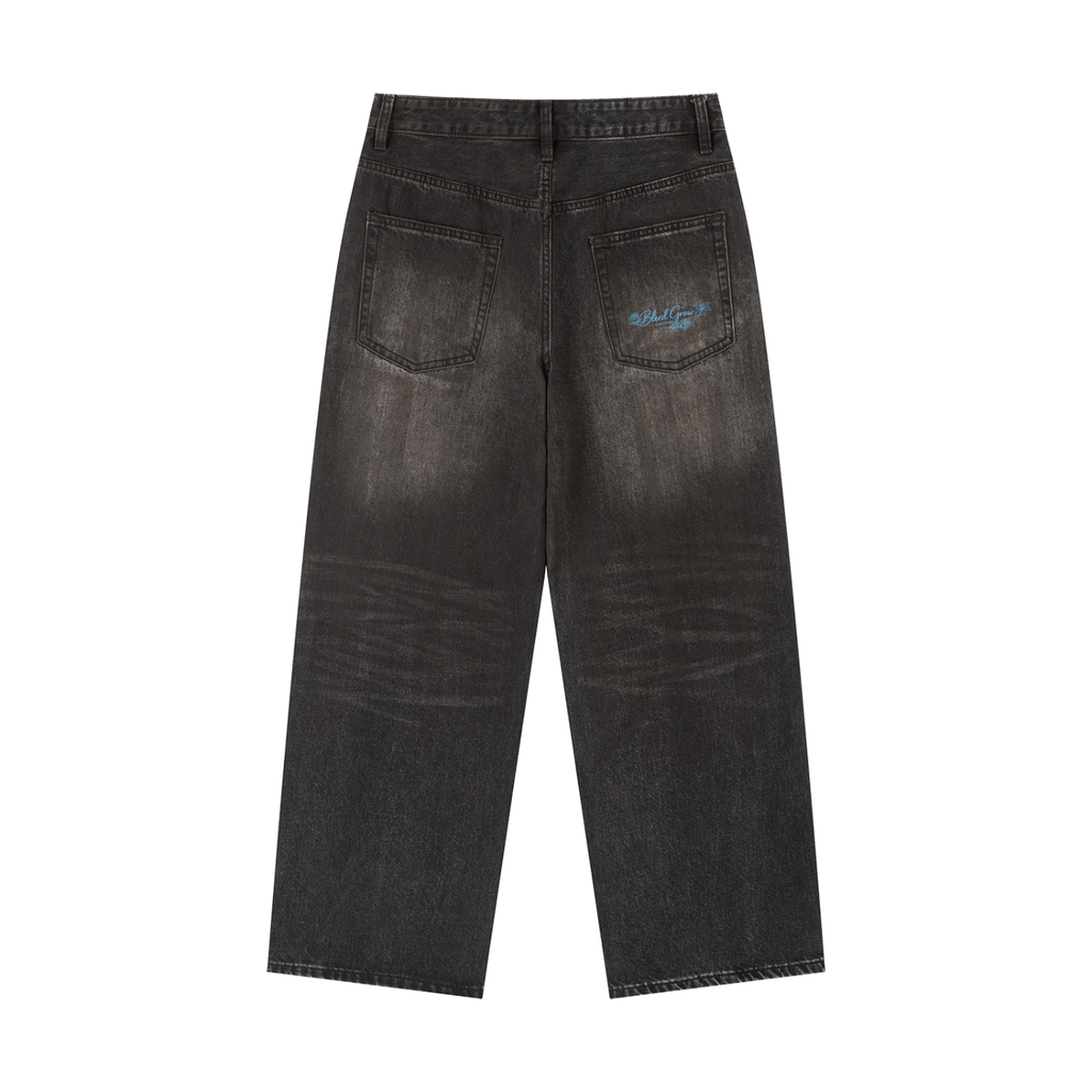 Vintage Wash Heavyweight Bleed Grow Denim Jeans