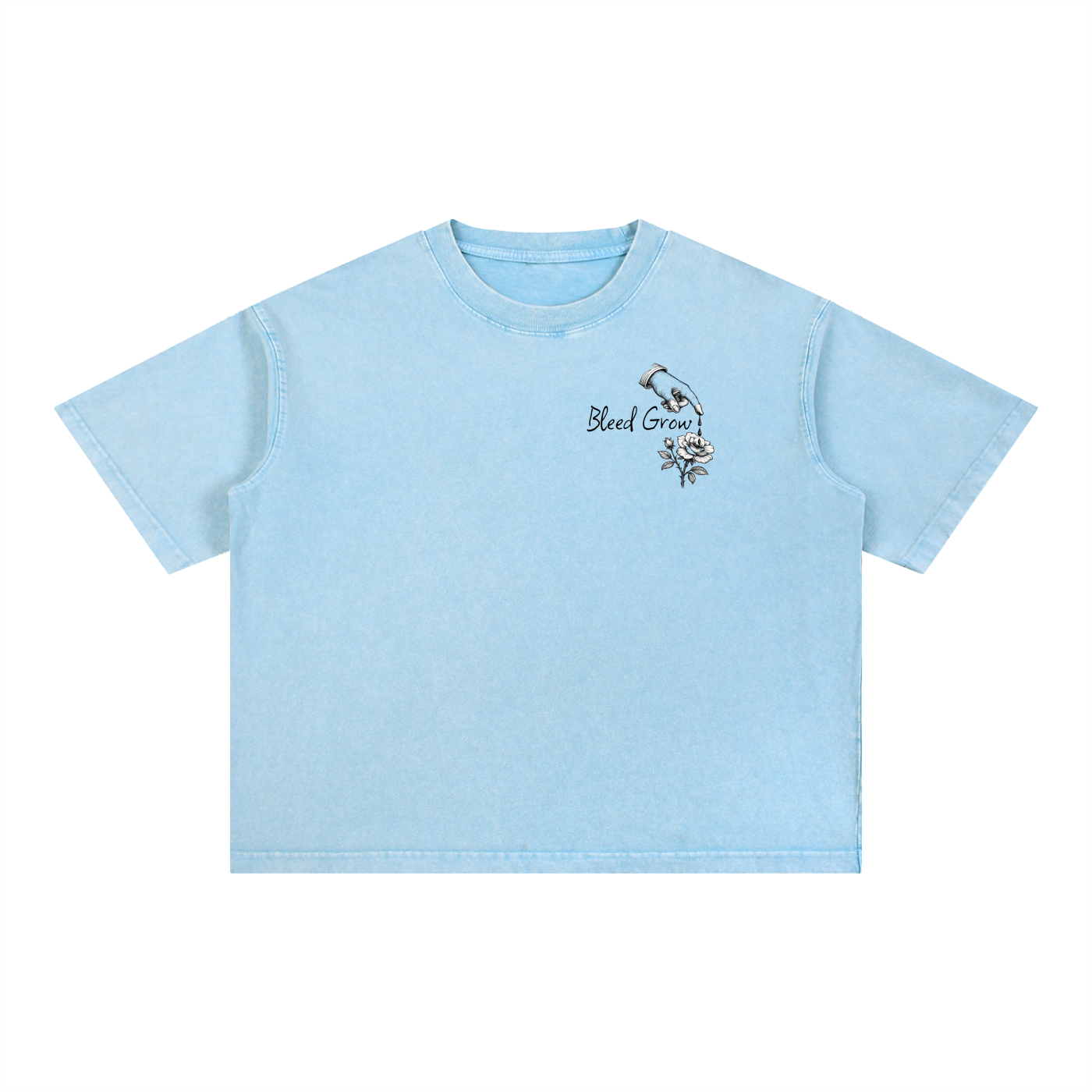 Bleed Grow Mineral Wash Boxy Cotton T-Shirt