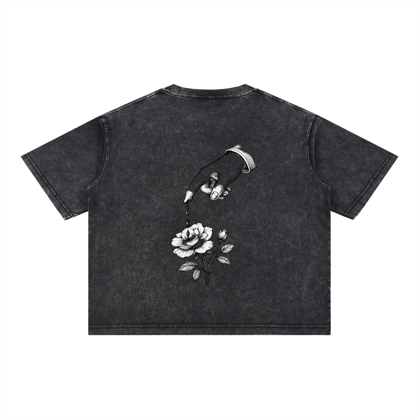 Bleed Grow Mineral Wash Boxy Core Cotton T-Shirt