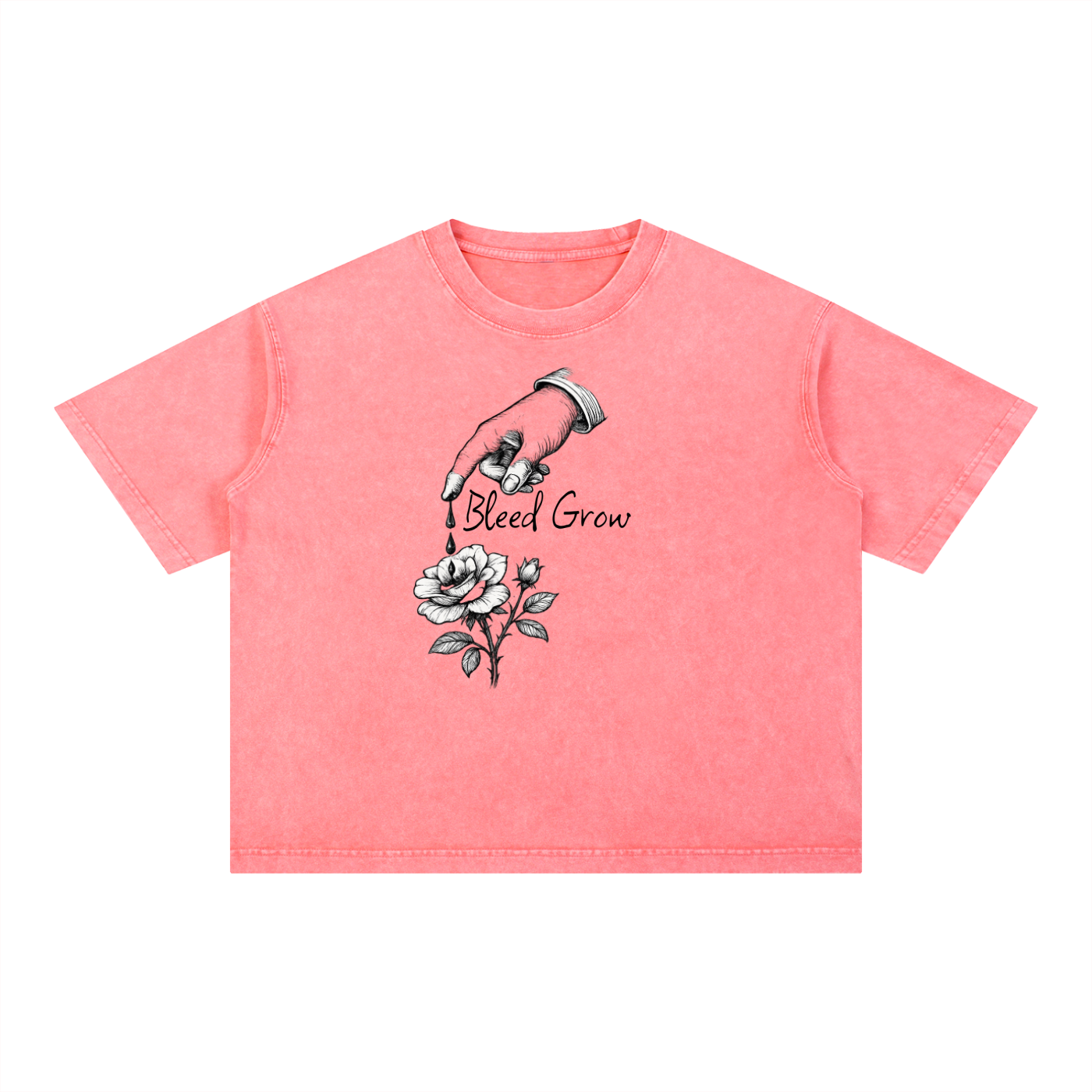 Mineral Wash Boxy Bleed Grow Cotton Growth T-Shirt