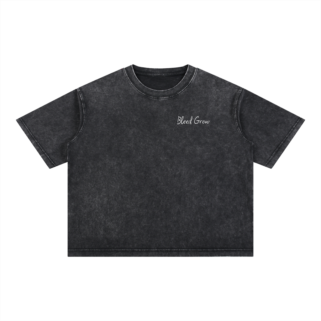 Bleed Grow Mineral Wash Boxy Core Cotton T-Shirt