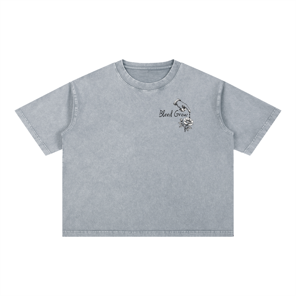 Bleed Grow Mineral Wash Boxy Cotton T-Shirt