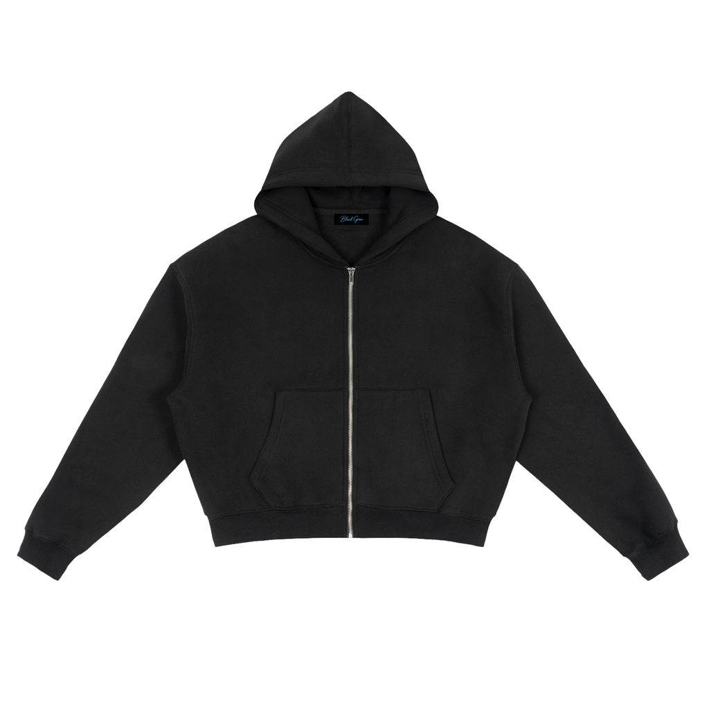 Monarch Zip-Up Boxy Hoodie