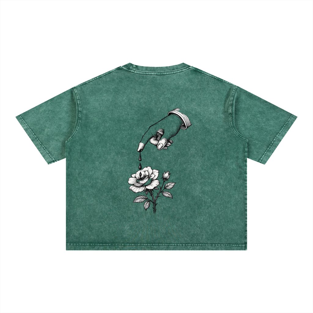 Bleed Grow Mineral Wash Boxy Core Cotton T-Shirt