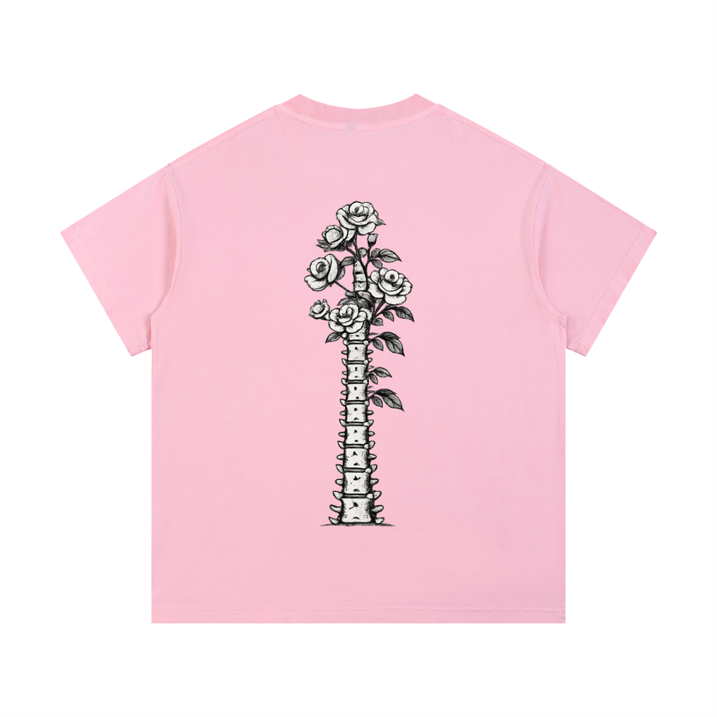 Vintage Wash Cotton Bleed Grow Spine T-Shirt